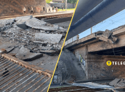 В Киеве на дорогу упала часть моста: что известно (фото)