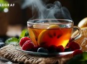 Фруктовый чай очень вкусный и полезный (изображение создано с помощью ИИ)