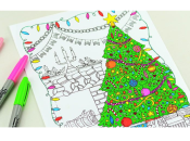 Зима и Новый год: 40 картинок-раскрасок для детей