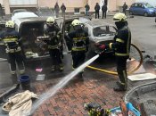 На месте работали пожарные