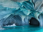 Мраморные пещеры в Чили