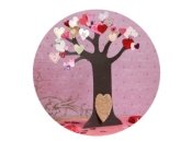 Поделки с детьми: Волшебное дерево фей для открытки на День влюбленных 2020