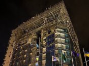 Пошкоджена будівля готелю Kharkiv Palace