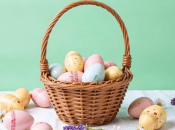 Как декорировать праздничную корзину для Пасхи