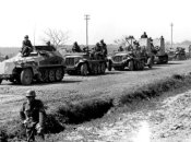 Немецкие войска на марше. Западная Волынь, конец июня 1941 года