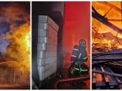 Після влучення дронів на складах виникла пожежа