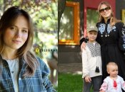 Анна Кошмал із дітьми