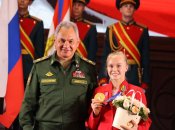 Ангелина Мельникова и Сергей Шойгу