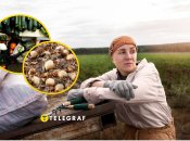 Фермерка та овочі