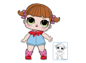 Раскраски куколки L.O.L. Surprise и L.O.L pets для скачивания 