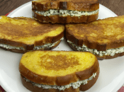 Гренки с творожной начинкой