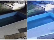 Вспышка попала на видео