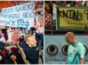 Плакаты хорватских фанов