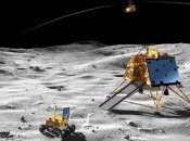 Посадочный модуль "Викрам" и луноход "Прагьян" на Луне