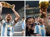 В руках Месси был сувенир