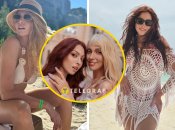 Оля Полякова отправилась на отдіх со старшей дочерью Машей