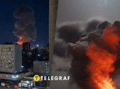 Пожар после взрывов
