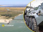 Враг перекидывает через насыпь военную технику