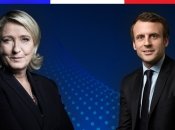 Марін Ле Пен та Емманюель Макрон