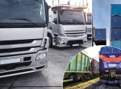 Фуры поехали на поездах