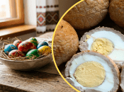 Мясной рулет с яйцом