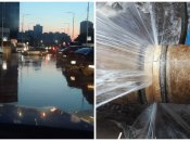 Аварійні труби кошмарять киян: масштабний прорив стався на Лівому березі (фото, відео)