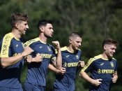 Украинцы готовятся к следующему матчу
