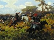 Картина "Схватка запорожцев с татарами"