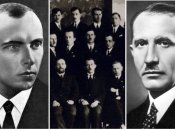 Степан Бандера; участники Первого Конгресса Украинских Националистов в Вене; Евгений Коновалец