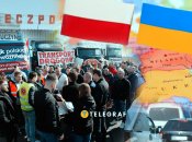 Акции протеста польских перевозчиков на границе с Украиной
