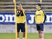 Назарий Русин на тренировке сборной Украины