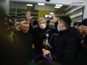 Петр Порошенко прибыл в аэропорт "Киев" ("Жуляны")