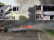 От машин практически ничего не осталось