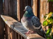 Голубі – часті гості на балконах