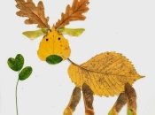 Аппликации из сухих листьев своими руками