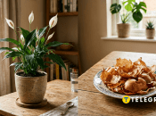 Луковая шелуха и Спатифиллум