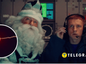 Ролик РФ со сбитием Санта-Клауса