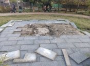 Місце, де раніше стояв постамент