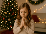 Дівчинка молиться