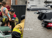 Спасатели на руках выносили детей из домов