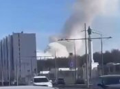 Дым от пожара в Казани виден за несколько сотен метров