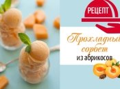 Душистый и освежающий фруктовый десерт: абрикосовый сорбет