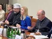 Олена Кондратюк під час молитовного сніданка в Сеймі Польщі