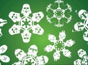 Новый Год в стиле Star Wars: снежинки в виде персонажей Звездных Войн