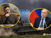 Владимир Зеленский и Владимир Путин (слева направо)