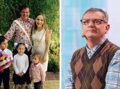 Євген Сморигін з дружиною та дітьми