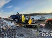Сім’я була в машині, що відлетіла на відбійник