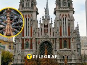 Костел Святого Миколая у Києві до та після атаки