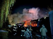 Пожар после атаки