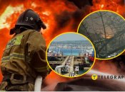 Після атаки дронів на РФ виникли пожежі